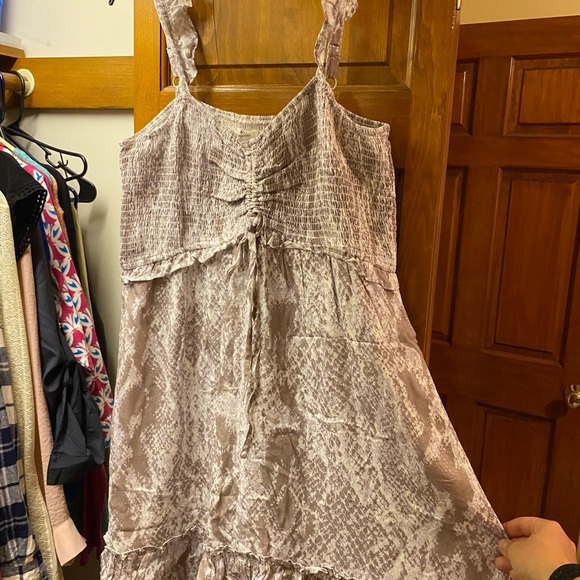 Grey/cream snakeskin print sundress. Size XL. - Picture 2 of 5